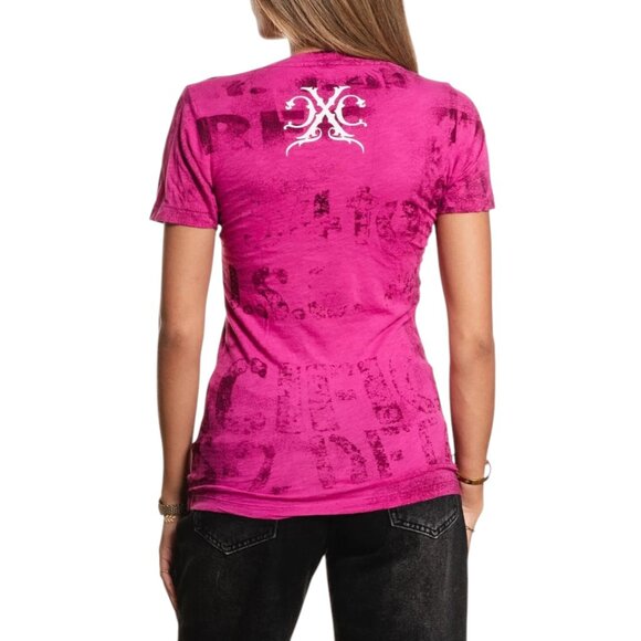 Xtreme Couture By Affliction Women's T-shirt Rain - Picture 2 of 12